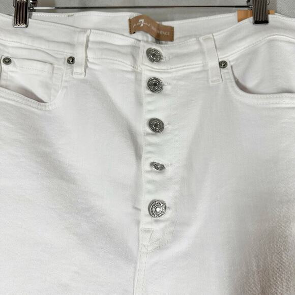 7 For All Mankind Exposed Button High Waist Crop
Straight Leg Jeans Size 31 - Picture 7 of 15